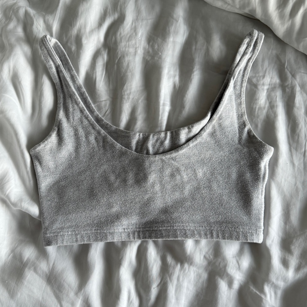 Brandy Melville Lydia Tank Light Gray/Silver